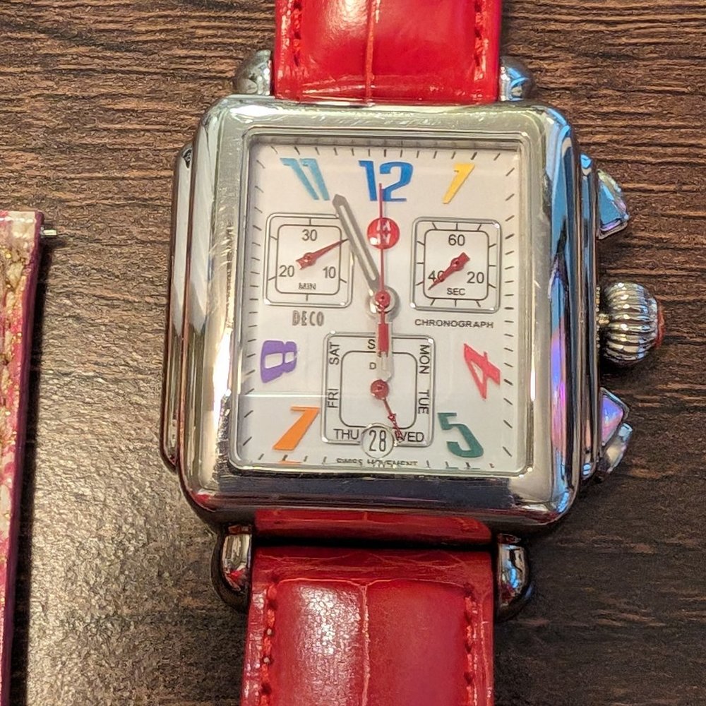 Michele Art Deco Chronograph watch